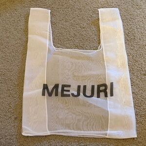 Mejuri Transparent White Tote Bag